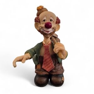 Vintage Slapstix By Cast Art Hobo Happy Camper Clown Figurine